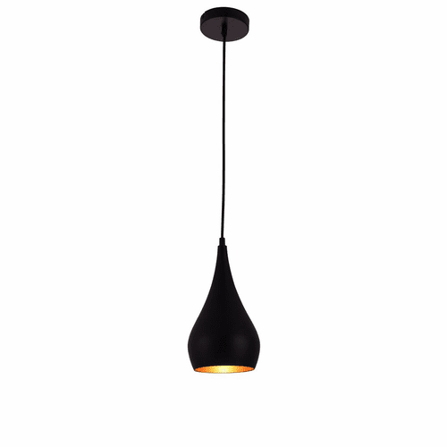 Elegant Nora Collection Pendant Black Finish - LDPD2001