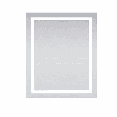 Elegant Nova Hardwired LED Mirror W30 X H36 Dimmable 5000K - Silver - MRE73036