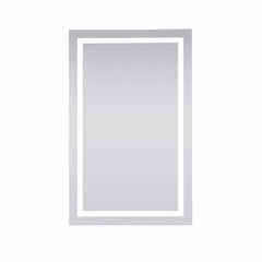 Elegant Nova Hardwired LED Mirror W32 X H48 Dimmable 5000K - Silver - MRE73248