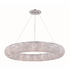 Elegant Paris 18-LT Chrome Chandelier Clear Royal Cut Crystal - 2114G41C/RC