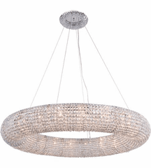 Elegant Paris 20-LT Chrome Chandelier Clear Royal Cut Crystal - 2114G52C/RC