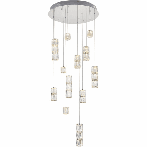 Elegant Polaris LED Light Pendant - Chrome - 3500D24C