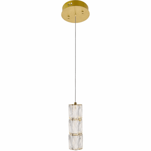 Elegant Polaris LED Light Pendant - Gold - 3500D1G