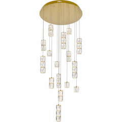 Elegant Polaris LED Light Pendant - Gold - 3500D28G