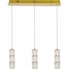 Elegant Polaris LED Light Pendant - Gold - 3500D3G