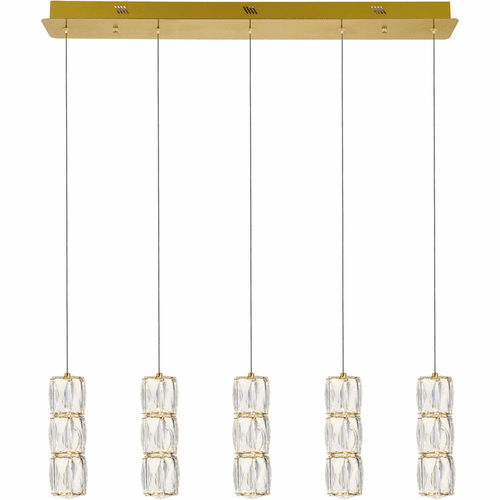 Elegant Polaris LED Light Pendant - Gold - 3500D5G