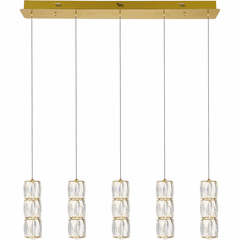 Elegant Polaris LED Light Pendant - Gold - 3500D5G