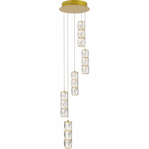 Elegant Polaris LED Light Pendant - Gold - 3500D5RG