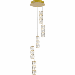 Elegant Polaris LED Light Pendant - Gold - 3500D5RG