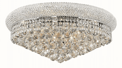 Elegant Primo 12-LT Chrome Flush Mount Clear Royal Cut Crystal - V1800F24C/RC