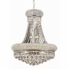 Elegant Primo 14-LT Chrome Chandelier Clear Royal Cut Crystal - V1800D20C/RC
