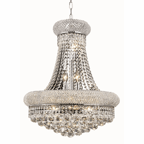 Elegant Primo 14-LT Chrome Chandelier Clear Royal Cut Crystal - V1800D20C/RC