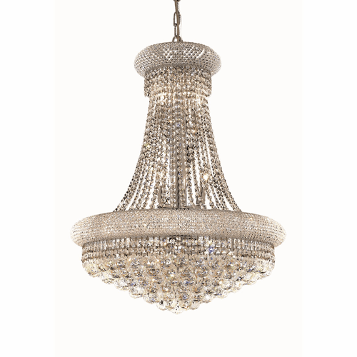 Elegant Primo 14-LT Chrome Chandelier Clear Royal Cut Crystal - V1800D24C/RC