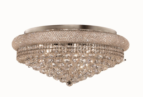 Elegant Primo 15-LT Chrome Flush Mount Clear Royal Cut Crystal - V1800F28C/RC