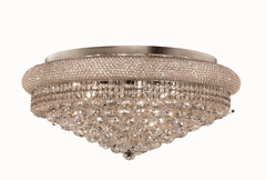 Elegant Primo 15-LT Chrome Flush Mount Clear Royal Cut Crystal - V1800F28C/RC
