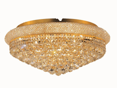 Elegant Primo 15-LT Gold Flush Mount Clear Royal Cut Crystal - V1800F28G/RC Elegant Primo 15-LT Gold Flush Mount Clear Royal Cut Crystal - V1800F28G/RC