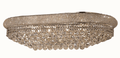Elegant Primo 18-LT Chrome Flush Mount Clear Royal Cut Crystal - V1800F36SC/RC