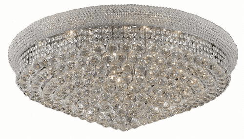 Elegant Primo 20-LT Chrome Flush Mount Clear Royal Cut Crystal - V1800F36C/RC