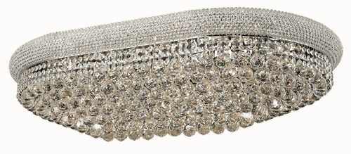 Elegant Primo 24-LT Chrome Flush Mount Clear Royal Cut Crystal - V1800F40SC/RC