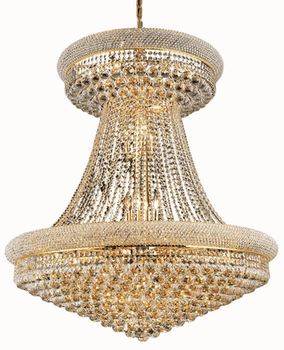 Elegant Primo 28-LT Gold Chandelier Clear Royal Cut Crystal - V1800G36SG/RC