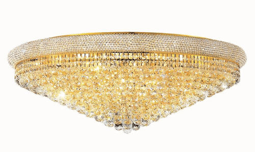 Elegant Primo 30-LT Gold Flush Mount Clear Royal Cut Crystal - V1800F42G/RC