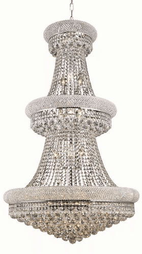 Elegant Primo 32-LT Chrome Chandelier Clear Royal Cut Crystal - V1800G30C/RC