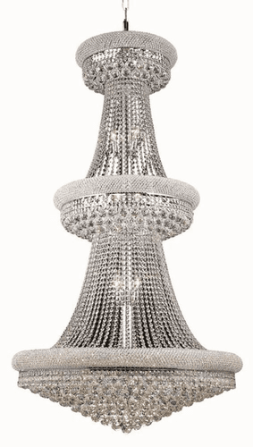 Elegant Primo 32-LT Chrome Chandelier Clear Royal Cut Crystal - V1800G36C/RC
