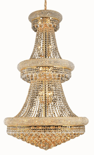 Elegant Primo 32-LT Gold Chandelier Clear Royal Cut Crystal - V1800G30G/RC