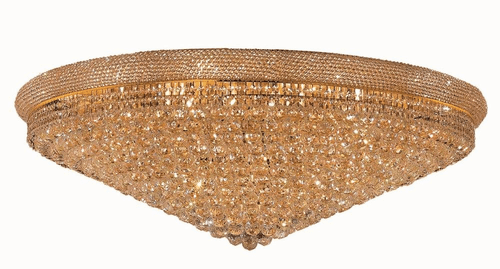 Elegant Primo 33-LT Gold Flush Mount Clear Royal Cut Crystal - V1800F48G/RC