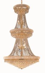 Elegant Primo 38-LT Gold Chandelier Clear Royal Cut Crystal - V1800G42G/RC