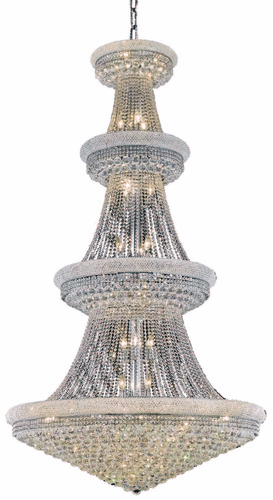 Elegant Primo 42-LT Chrome Chandelier Clear Royal Cut Crystal - V1800G48C/RC