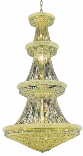 Elegant Primo 42-LT Gold Chandelier Clear Royal Cut Crystal - V1800G48G/RC