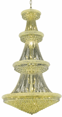 Elegant Primo 42-LT Gold Chandelier Clear Royal Cut Crystal - V1800G48G/RC