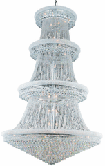 Elegant Primo 56-LT Chrome Chandelier Clear Royal Cut Crystal - V1800G62C/RC