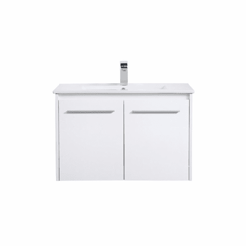 Elegant Rasina 30" Single Bathroom Floating Vanity - White - VF44030WH