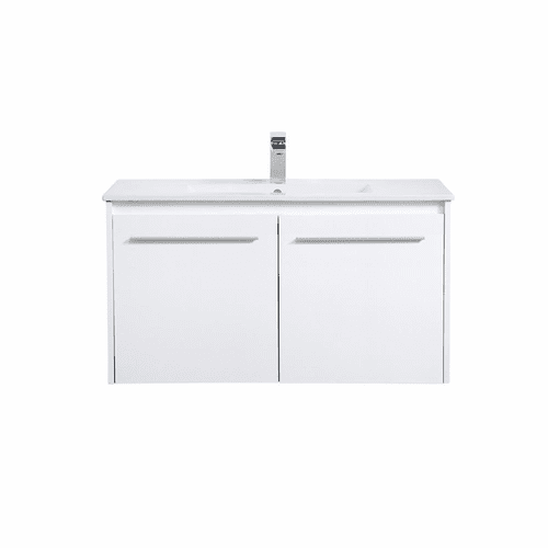 Elegant Rasina 36" Single Bathroom Floating Vanity - White - VF44036WH