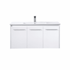 Elegant Rasina 40" Single Bathroom Floating Vanity - White - VF44040WH