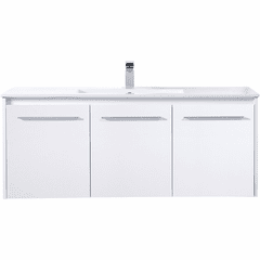 Elegant Rasina 48" Single Bathroom Floating Vanity - White - VF44048WH