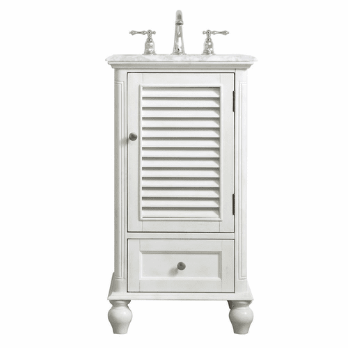 Elegant Rhodes 19" Single Bathroom Vanity - Antique White - VF30519AW