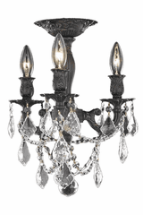 Elegant Rosalia 3-LT Dark Bronze Flush Mount Clear Royal Cut Crystal - 9203F13DB/RC Elegant Rosalia 3-LT Dark Bronze Flush Mount Clear Royal Cut Crystal - 9203F13DB/RC