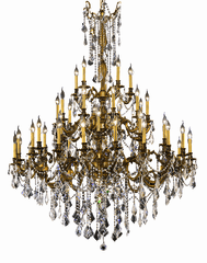 Elegant Rosalia 45-LT French Gold Chandelier Clear Royal Cut Crystal - 9245G54FG/RC