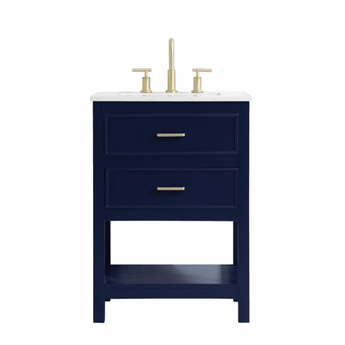 Elegant Sinclaire 24" Single Bathroom Vanity - Blue - VF19024BL