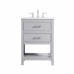 Elegant Sinclaire 24" Single Bathroom Vanity - Grey - VF19024GR