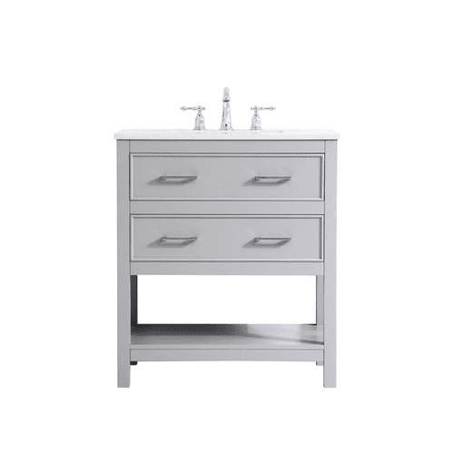Elegant Sinclaire 30" Single Bathroom Vanity - Grey - VF19030GR