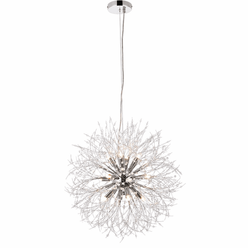 Elegant Solace 12-LT Pendant - Chrome - 3507D24C