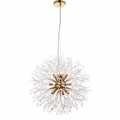 Elegant Solace 12-LT Pendant - Gold - 3507D24G