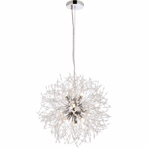 Elegant Solace 9-LT Pendant - Chrome - 3507D18C