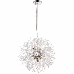 Elegant Solace 9-LT Pendant - Chrome - 3507D18C