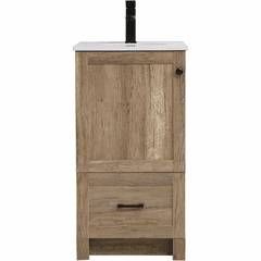 Elegant Soma 18" Single Bathroom Vanity - Natural Oak - VF2818NT