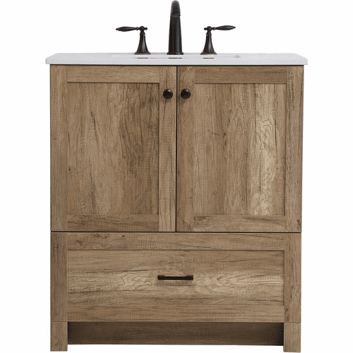 Elegant Soma 30" Single Bathroom Vanity - Natural Oak - VF2830NT